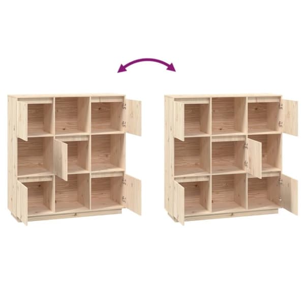 Tarjoilupöydät & senkit - Living Kaappi 110,5x35x117 cm täysi mänty