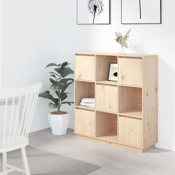 Tarjoilupöydät & senkit - Living Kaappi 110,5x35x117 cm täysi mänty