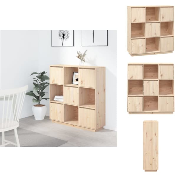 Tarjoilupöydät & senkit - Living Kaappi 110,5x35x117 cm täysi mänty