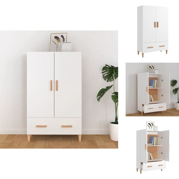 Skänkar & serveringsbord - Living Skänk vit 70x31x115 cm konstruerat trä
