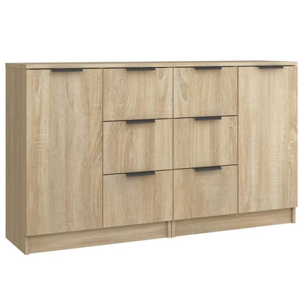 Skänkar & serveringsbord - Living Skänkar 2 st sonoma-ek 60x30x70 cm konstruerat trä
