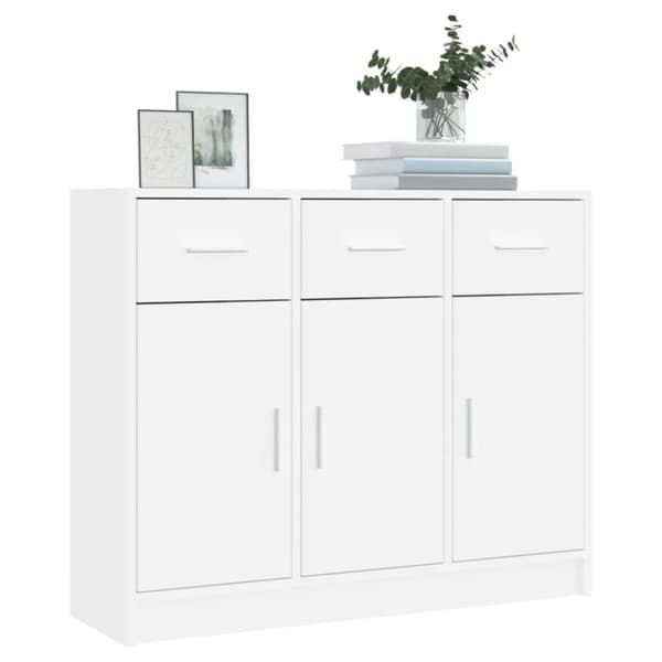 Skänkar & serveringsbord - Living Skänk vit 91x28x75 cm konstruerat trä