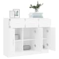 Miniatyrbild 5 av 11: Skänkar & serveringsbord - Living Skänk vit 91x28x75 cm konstruerat trä