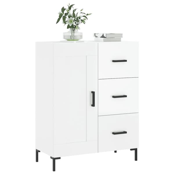 Skänkar & serveringsbord - Living Skänk vit högglans 69,5x34x90 cm konstruerat trä