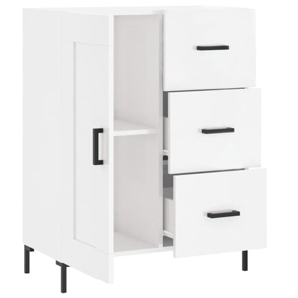 Skänkar & serveringsbord - Living Skänk vit högglans 69,5x34x90 cm konstruerat trä