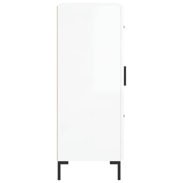 Skänkar & serveringsbord - Living Skänk vit högglans 69,5x34x90 cm konstruerat trä
