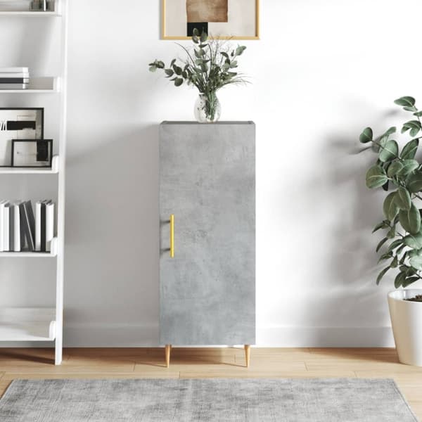 Skænke - Living skænk 34,5x34x90 cm konstrueret træ betongrå