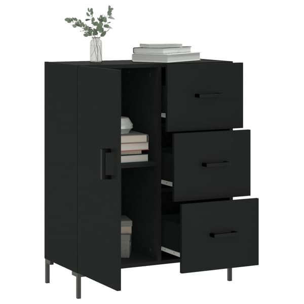 Skänkar & serveringsbord - Living Skåp svart 69,5x34x90 cm konstruerat trä