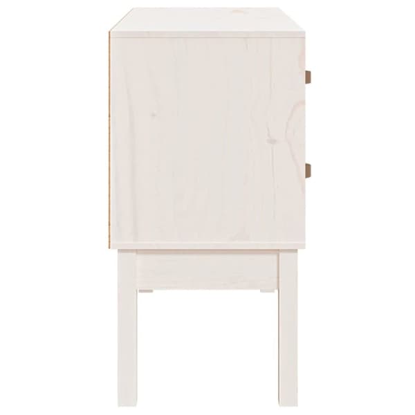 Skænke - Living konsolskab 90x40x78 cm massivt fyrretræ hvid