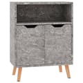 Pikkukuva 3 / 10: Tarjoilupöydät & senkit - Living Senkki betoninharmaa 60x30x72 cm tekninen puu