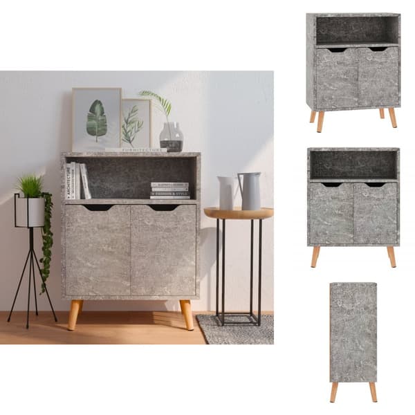 Tarjoilupöydät & senkit - Living Senkki betoninharmaa 60x30x72 cm tekninen puu