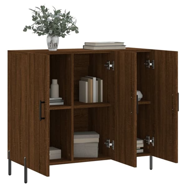 Tarjoilupöydät & senkit - Living Senkki ruskea tammi 90x34x80 cm tekninen puu