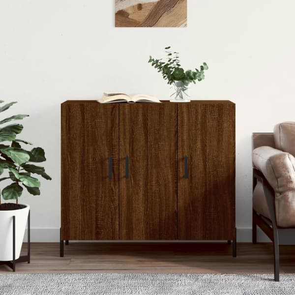 Tarjoilupöydät & senkit - Living Senkki ruskea tammi 90x34x80 cm tekninen puu