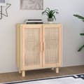 Pikkukuva 2 / 10: Tarjoilupöydät & senkit - Living Senkki ruskea 60x30x70 cm täysi mänty ja luonnonrottinki
