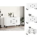 Miniatyrbild 1 av 11: Skänkar & serveringsbord - Living Skänk vit 100x36x60 cm konstruerat trä