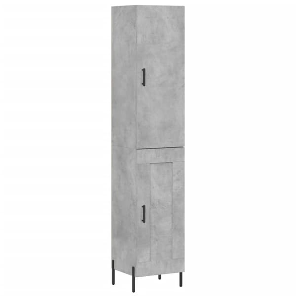 Skänkar & serveringsbord - Living Högskåp betonggrå 34,5x34x180 cm konstruerat trä