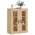 Miniatyrbillede 5 af 11: Skænke - Living væghængt skab 69,5x34x90 cm konstrueret træ sonoma-eg
