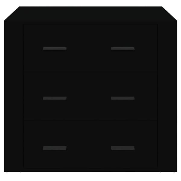 Skänk svart 80x33x70 cm konstruerat trä - Skänk - Skänkar - Home & Living