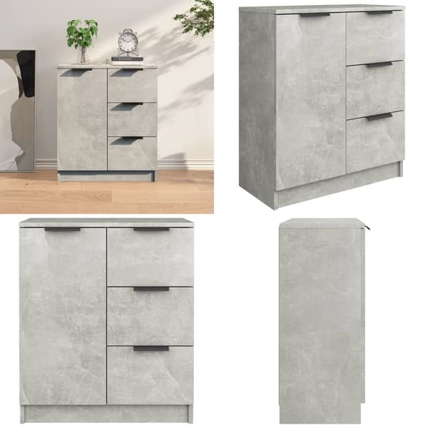 Skænk 60x30x70 cm konstrueret træ betongrå - Skænk - Skænke - Home & Living