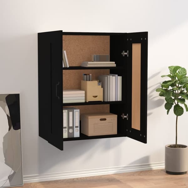 Vægskab 69,5x32,5x90 cm sort - Vægskab - Vægskabe - Home & Living