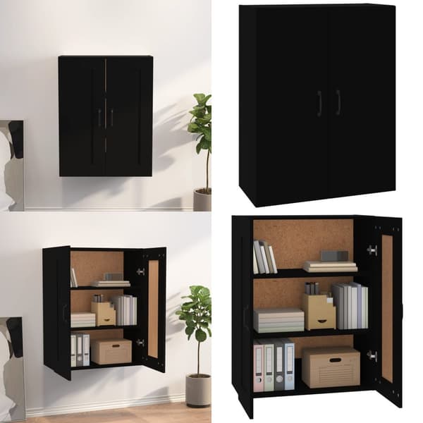 Vægskab 69,5x32,5x90 cm sort - Vægskab - Vægskabe - Home & Living