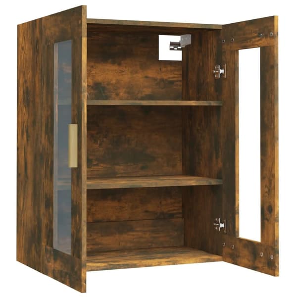 Vægskab 69,5x34x90 cm røget egetræsfarve - Hængende Vægskab - Hængende Vægskabe - Home & Living