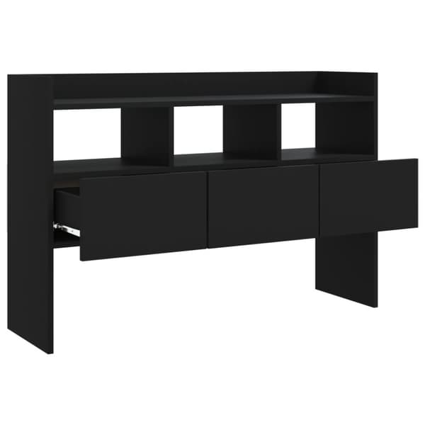 Skænk 105x30x70 cm konstrueret træ sort - Skænk - Skænke - Home & Living