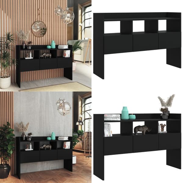 Skænk 105x30x70 cm konstrueret træ sort - Skænk - Skænke - Home & Living