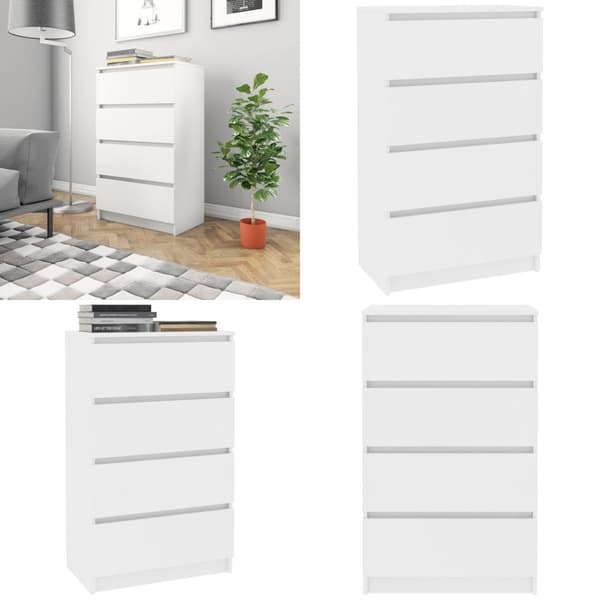 Skænk 60x35x98,5 cm konstrueret træ hvid - Skænk - Skænke - Home & Living