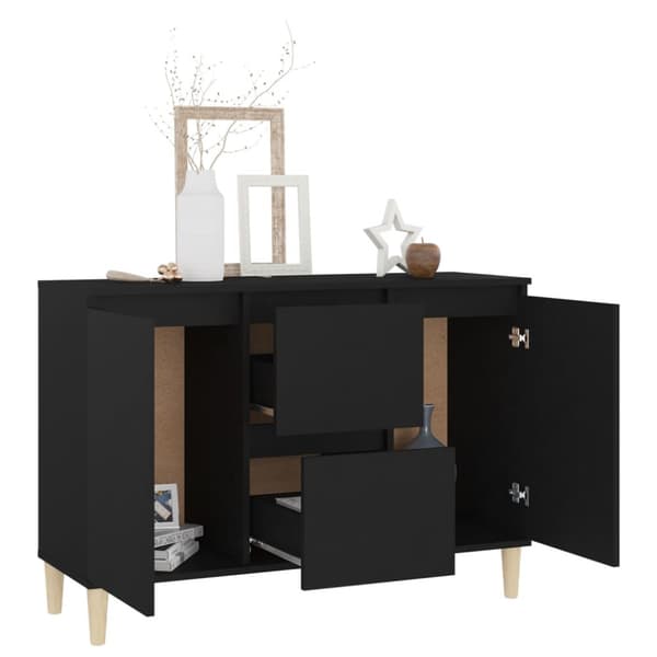 Skænk 103,5x35x70 cm spånplade sort - Skænk - Skænke - Home & Living