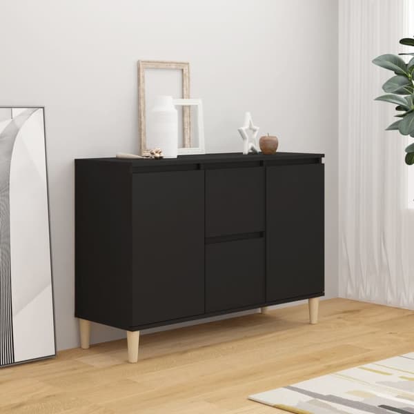 Skænk 103,5x35x70 cm spånplade sort - Skænk - Skænke - Home & Living