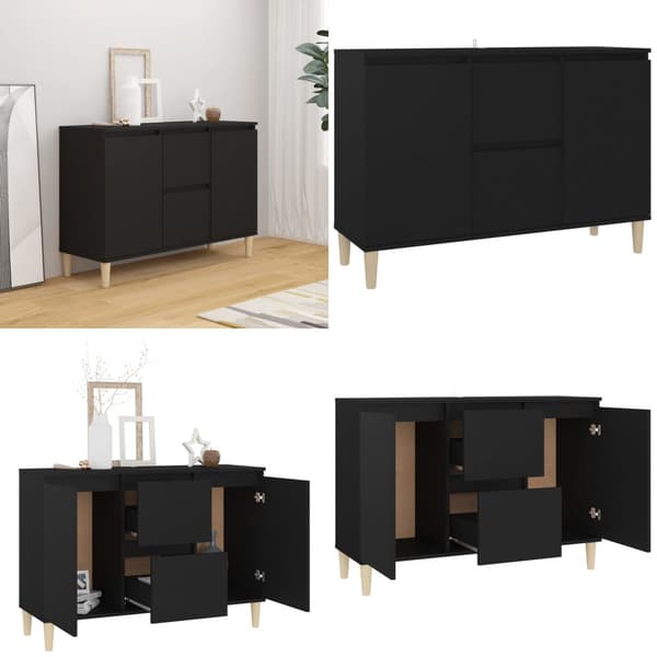 Skænk 103,5x35x70 cm spånplade sort - Skænk - Skænke - Home & Living
