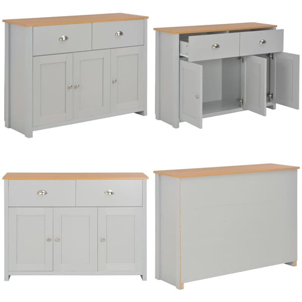Skænk 112x35x81 cm grå - Skænk - Skænke - Home & Living