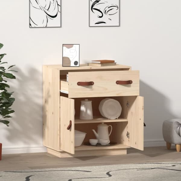 Skänk 65,5x40x75 cm massiv furu - Skänk - Skänkar - Home & Living