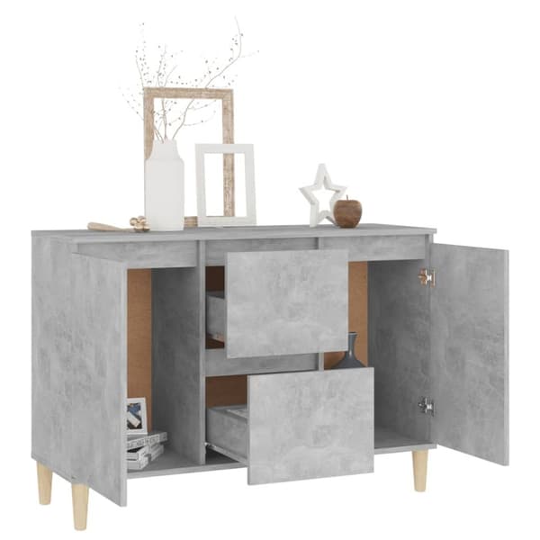 Skänk betonggrå 103,5x35x70 cm spånskiva - Skänk - Bokskåp - Home & Living