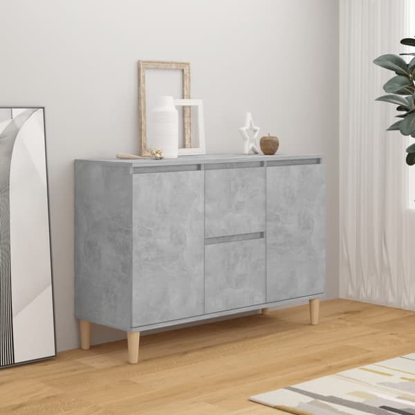 Skänk betonggrå 103,5x35x70 cm spånskiva - Skänk - Bokskåp - Home & Living
