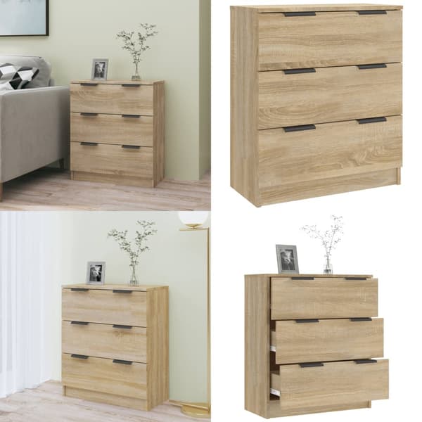 Skænk 60x30x70 cm konstrueret træ sonoma-eg - Skænk - Skænke - Home & Living