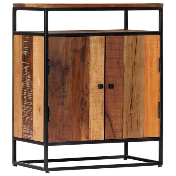 Skänk 60x35x76 cm massivt återvunnet trä och stål - Skänk - Skänkar - Home & Living