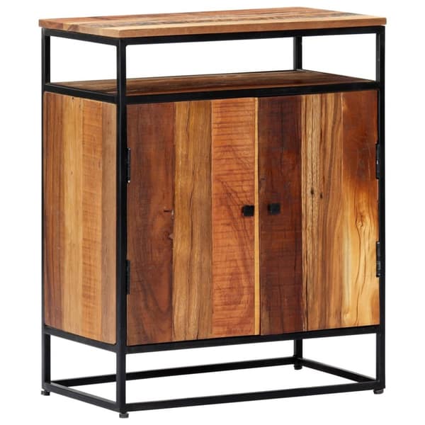 Skänk 60x35x76 cm massivt återvunnet trä och stål - Skänk - Skänkar - Home & Living