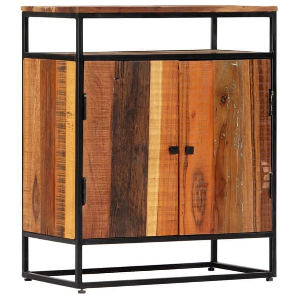 Skänk 60x35x76 cm massivt återvunnet trä och stål - Skänk - Skänkar - Home & Living