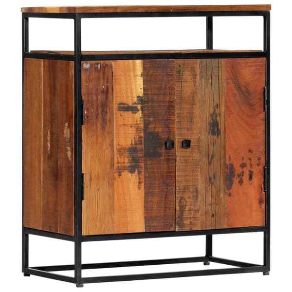 Skänk 60x35x76 cm massivt återvunnet trä och stål - Skänk - Skänkar - Home & Living