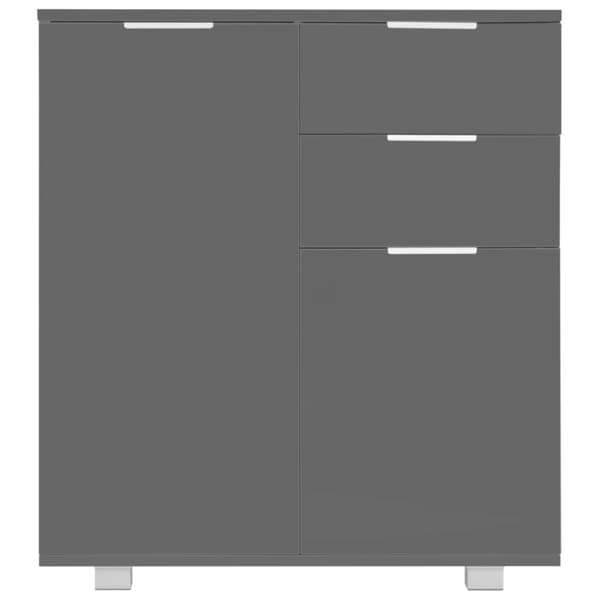 Skänk högglans grå 71x35x80 cm spånskiva - Skåp - Sideboard - Home & Living