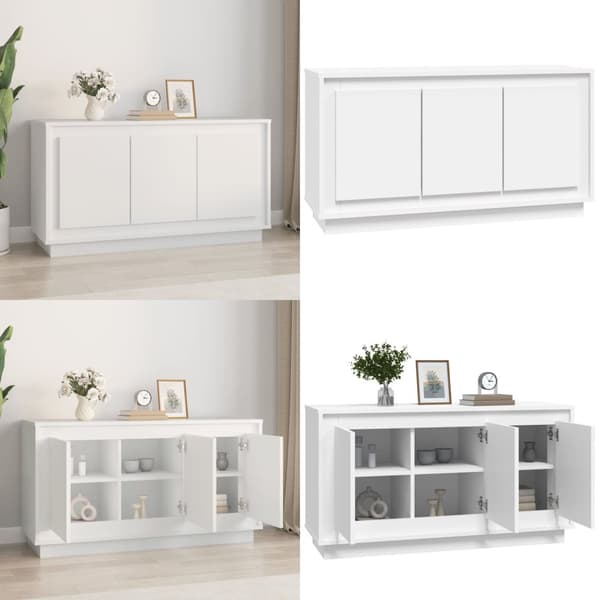 Skænk 102x35x55 cm konstrueret træ hvid - Skænk - Skænke - Home & Living