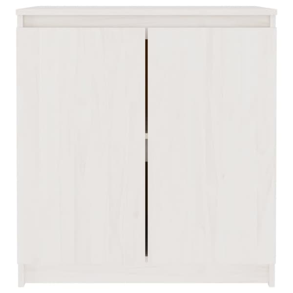 Skab 60x36x65 cm massivt fyrretræ hvid - Sideskab - Sideskabe - Home & Living