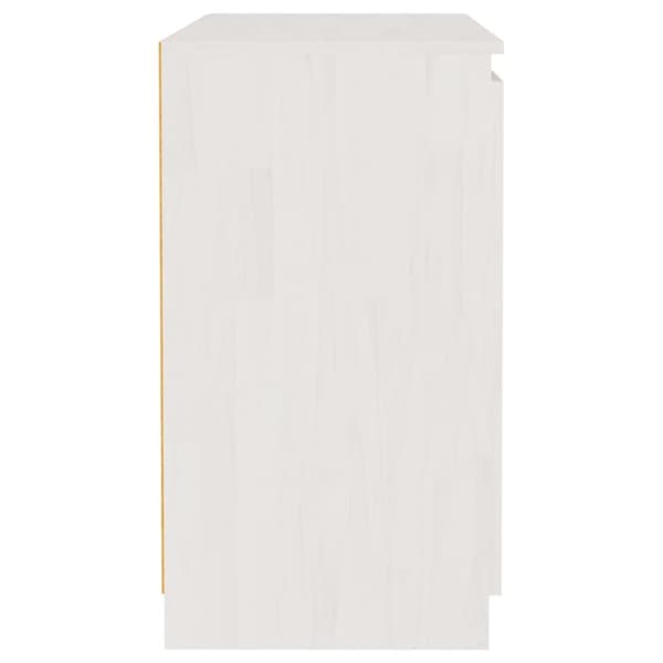 Skab 60x36x65 cm massivt fyrretræ hvid - Sideskab - Sideskabe - Home & Living