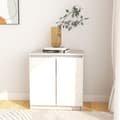 Miniatyrbillede 2 af 9: Skab 60x36x65 cm massivt fyrretræ hvid - Sideskab - Sideskabe - Home & Living