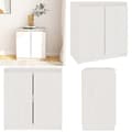 Miniatyrbillede 1 af 9: Skab 60x36x65 cm massivt fyrretræ hvid - Sideskab - Sideskabe - Home & Living