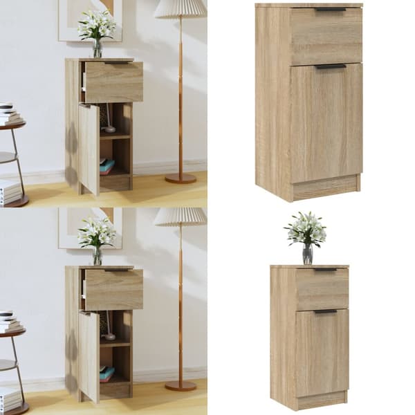 Skænk 30x30x70 cm konstrueret træ sonoma-eg - Skænk - Skænke - Home & Living