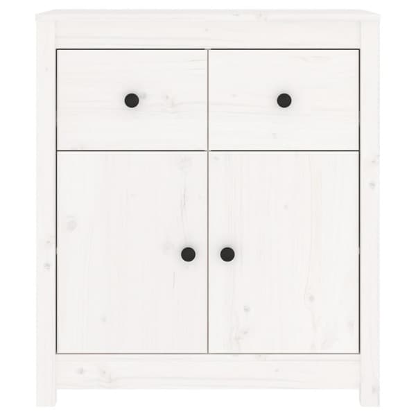 Skænk 70x35x80 cm massivt fyrretræ hvid - Skænk - Skænke - Home & Living
