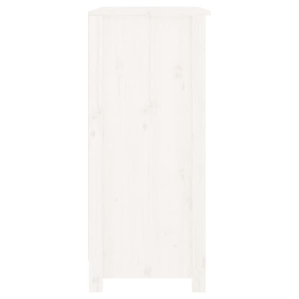 Skænk 70x35x80 cm massivt fyrretræ hvid - Skænk - Skænke - Home & Living